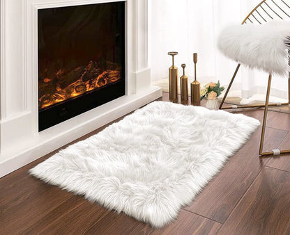 Faux Fur Decorative Mats | Luxurious and Stylish Accent Pieces for Any Room | Living Room, Bedroom | Decorative Accent | Thickness: 50-60mm