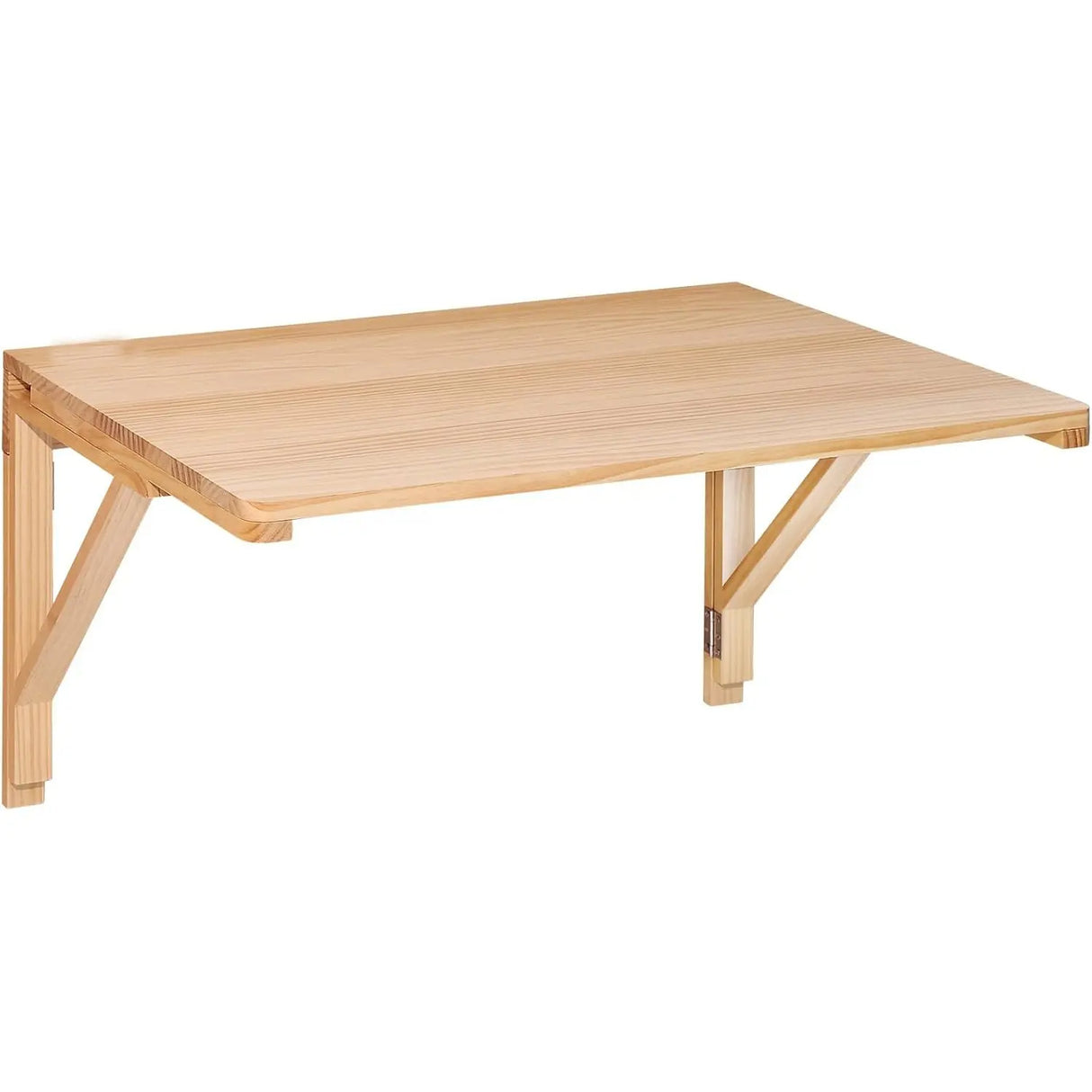 Wall Mounted Foldable Bamboo Wooden Table | Space Saving Bamboo Desk 60x40cm