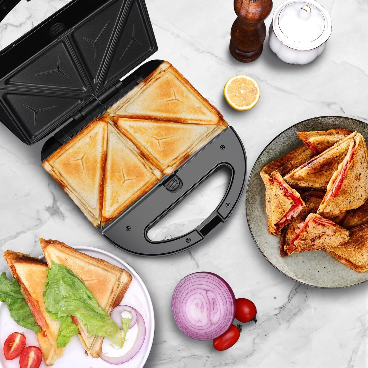 3 in 1 Sandwich Maker – Sandwich, Waffle, and Grill Combo