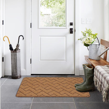 Multipurpose Durable Absorbent Door, Bathroom Mats | Doorway Bathroom Entrance Mats, Size: 40cm by 80cm | Multiple Colors