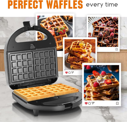 3 in 1 Sandwich Maker – Sandwich, Waffle, and Grill Combo