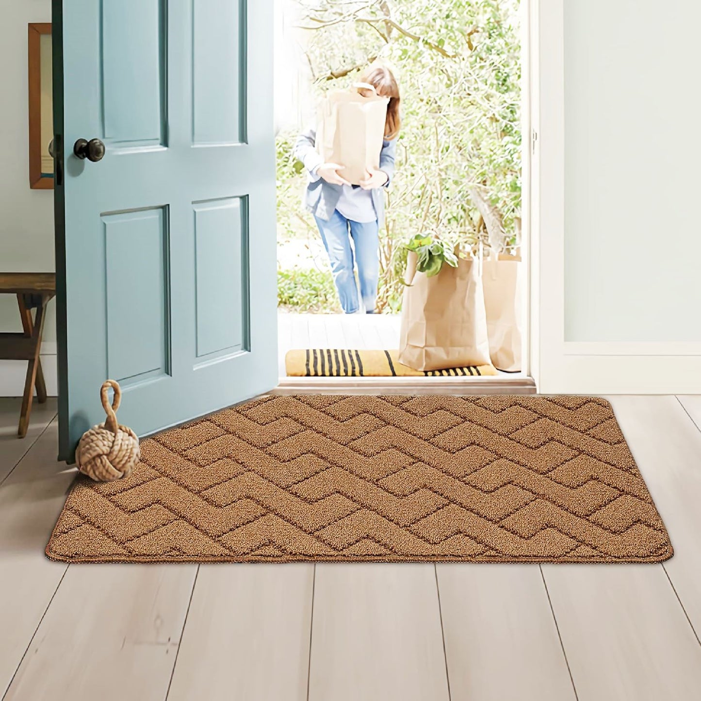 Multipurpose Durable Absorbent Door, Bathroom Mats | Doorway Bathroom Entrance Mats, Size: 40cm by 80cm | Multiple Colors