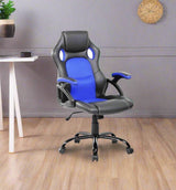 Rotatable Gaming PU Leather Office Armchair - Black, Green, Red | Ergonomic Study Chair for Home Office | Gaming Setups, Home Offices, Study Rooms.