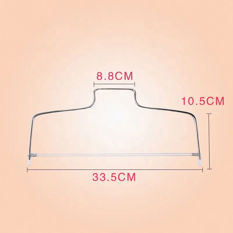 Double Wire Adjustable Cake Cutter | Stainless Steel Layering & Leveling Tool for Cakes | Perfect for Baking & Decorating