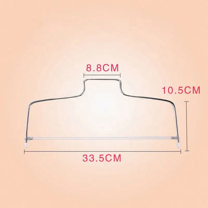 Double Wire Adjustable Cake Cutter | Stainless Steel Layering & Leveling Tool for Cakes | Perfect for Baking & Decorating