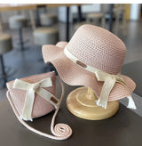 Kids' Sun Hat & Straw Bag Set (2-8 Years)