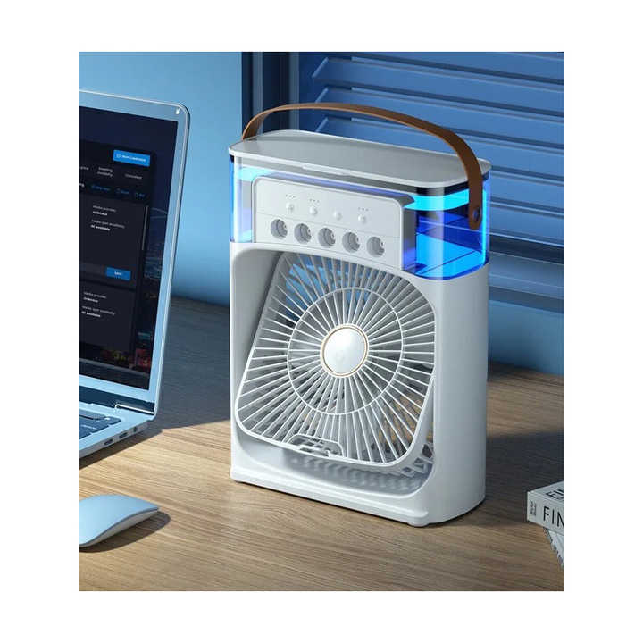 3 in 1 Humidifier Air Cooler Fan | USB Power Supply Desktop Misting Fan