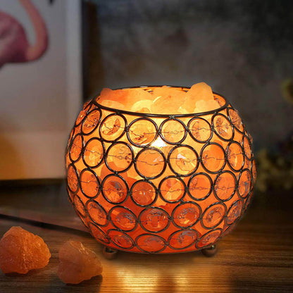 Himalayan Salt Lamp | Natural Air Purifier and Mood Booster | Ideal for living rooms, bedrooms, offices, and wellness space | USB Plug Meditation Home Bedroom Decoration