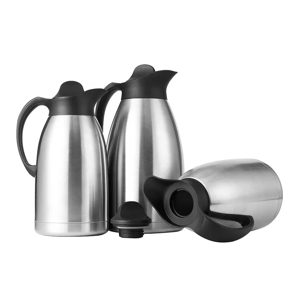 Stainless Steel Insulated Vacuum Flask | 3 Litre  Capacity for Hot & Cold Beverages | Silver