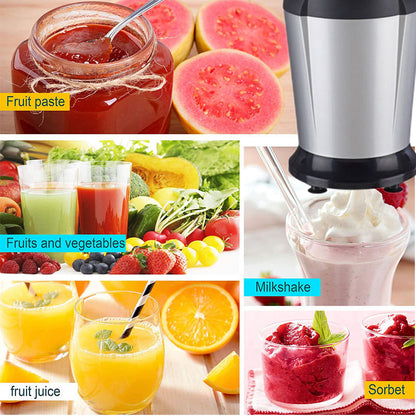 Nutri Blender 900W | 10 Piece Set with 6 Leaf Stainless Steel Blades | Ideal for Shakes, Smoothies & Juices