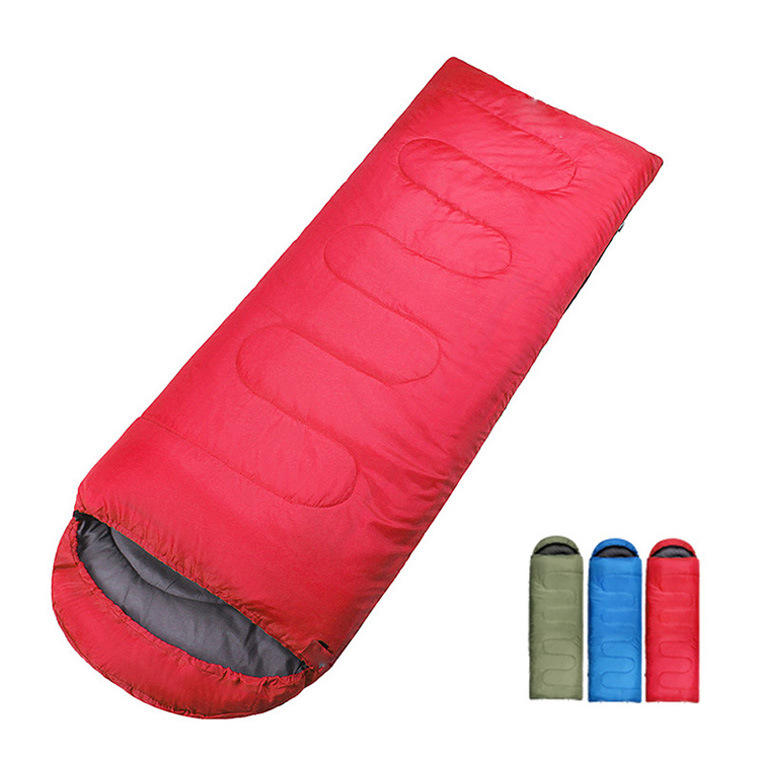 High Quality Portable Foldable Cotton Camping Sleeping Mat Bag | 20~10 Degree Envelope Style | Waterproof, Thick Outdoor Camping Mats Sports, Camping, Hiking | Available in Green, Red, Blue | 210cm x 75cm