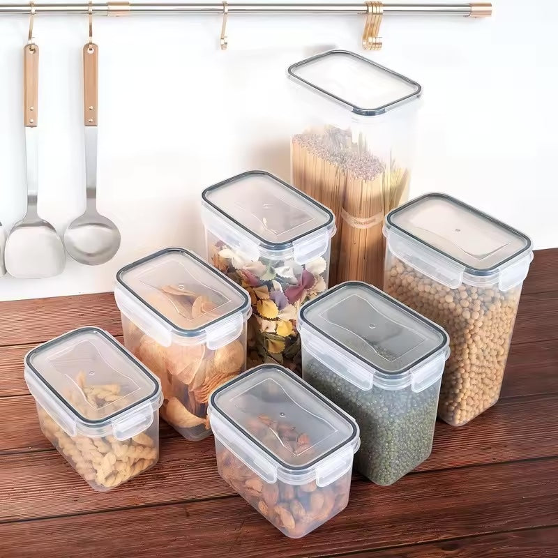 8-Piece Food & Cereal Pantry Storage Containers Set | BPA-Free Kitchen Organization Canisters with Lids