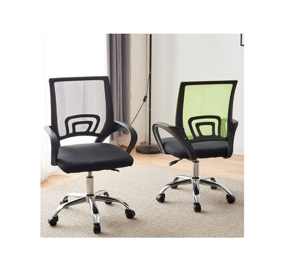 Ergonomic Fabric Mesh Office Chair  | Adjustable Swivel Chair with Lumbar Support