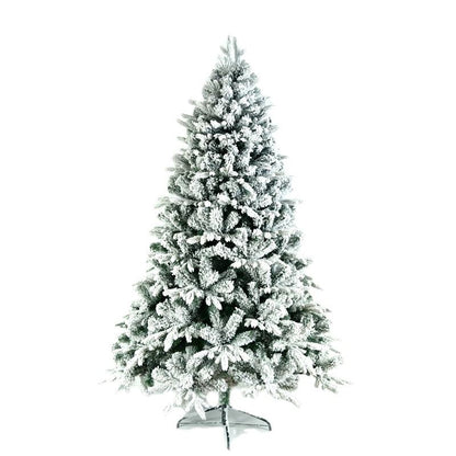 Automatic Artificial Snowy Flocked Christmas Tree | Big Christmas Tree for Festive Decor | 4ft, 5ft, 6ft Sizes