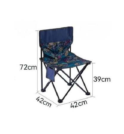 Outdoor Portable Foldable Camping Chair | Stainless Steel & Oxford Fabric | 72 x 42 x 42 cm