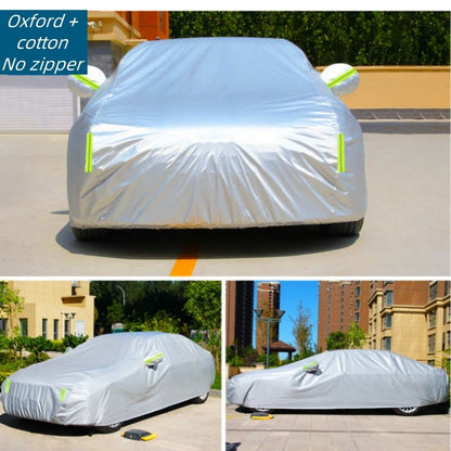 High Quality Universal Grey Car Cover with Fleece Lining & Side Reflectors | Waterproof, Scratch & Heat Resistant | Size L: Fits Vitz, Passo, Demio | 4.7m x 1.8m x 1.5m