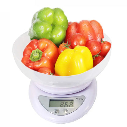 Electronic Kitchen Scale | Digital Display, Compact Design, Tare Function | Perfect For Baking, Cooking, & Portion Control