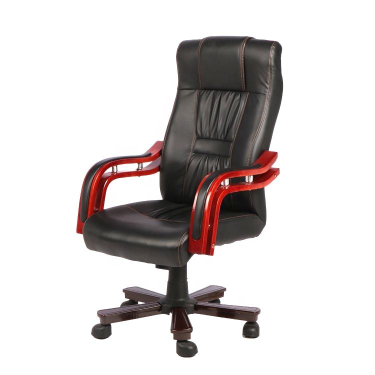 Comfortable PU Leather Boss Chair | High Back Executive Meeting Chair | Swivel Office Furniture