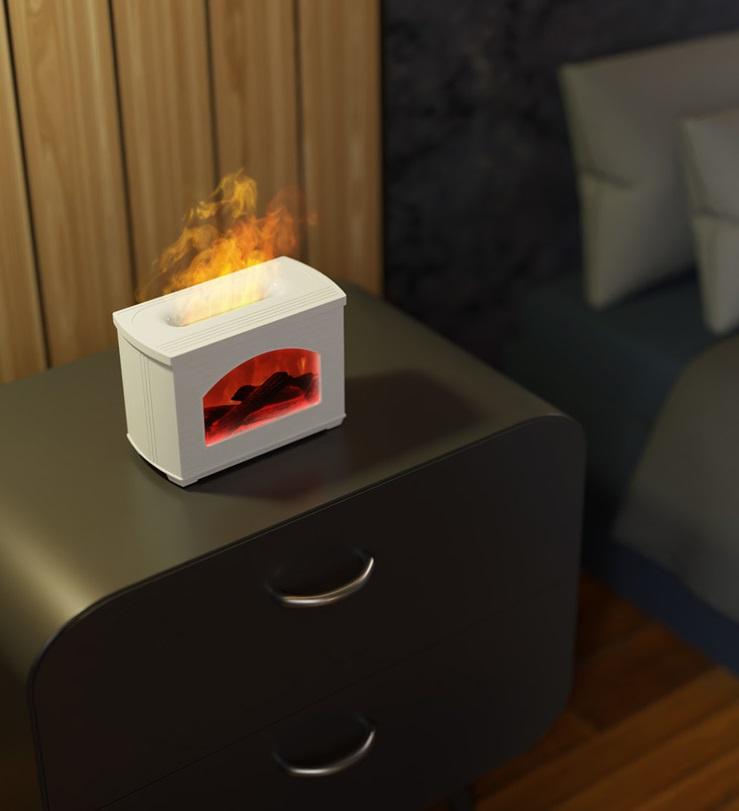 High Quality 3D Fireplace Aromatherapy Diffuser | Cool Mist Humidifier | 270ml Capacity