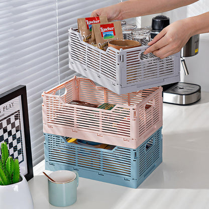 Collapsible Minimalist Basket | Large Foldable Storage Box | Stylish and Durable Space Saving Organizer