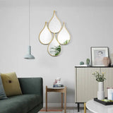 Furaha Finds Nordic Decor Tear Drop Shaped Mirror