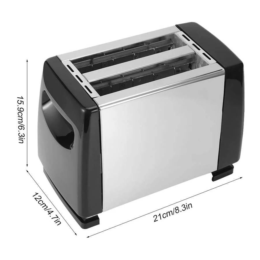 Sokany 2 Slice  Stainless Steel Bread Toaster | Compact and Stylish Kitchen Essential