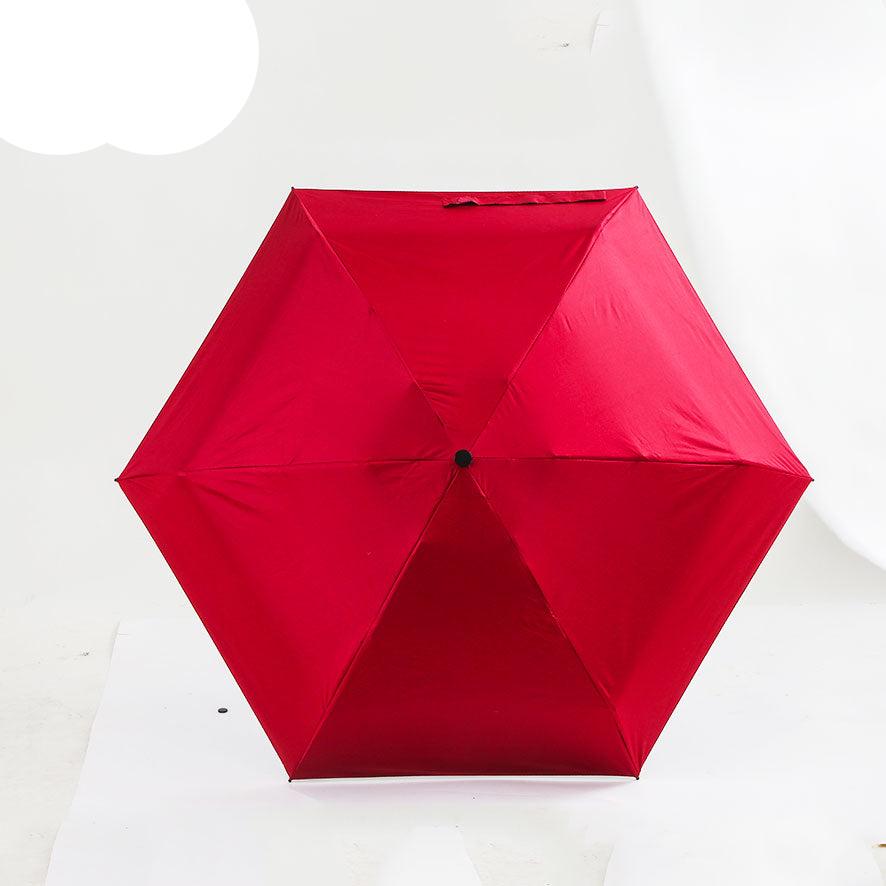 High Quality Manual Open Five Folding Mini Capsule Umbrella | Compact Capsule Umbrella for UV Protection