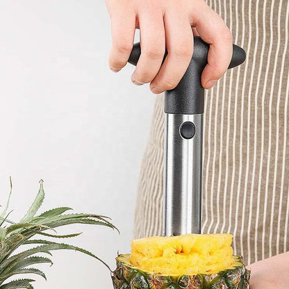 Pineapple Peeler | Stainless Steel Pineapple Corer, Slicer, Cutter with Detachable Handle