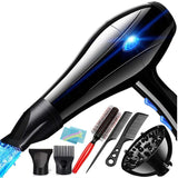 12 Pcs Professional Salon Barber Styling Tools | 220V Hair Dryer with Accessories | 1200 Motor Power