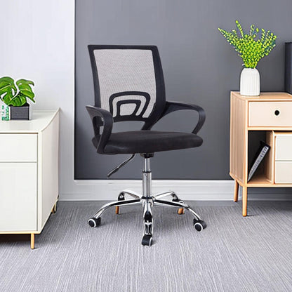 Ergonomic Fabric Mesh Office Chair  | Adjustable Swivel Chair with Lumbar Support