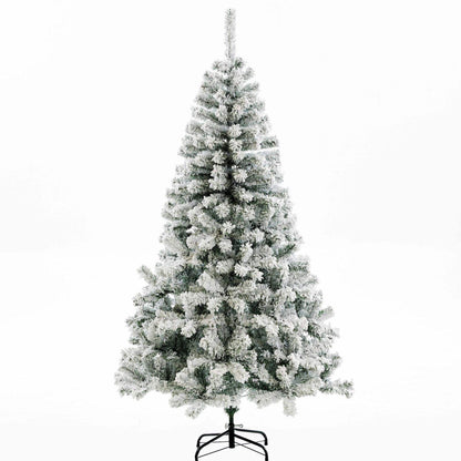 10ft Snow Flocked Christmas Tree | Large Scale, Thick & Bushy | Realistic Snowy Christmas Tree for Festive Decor