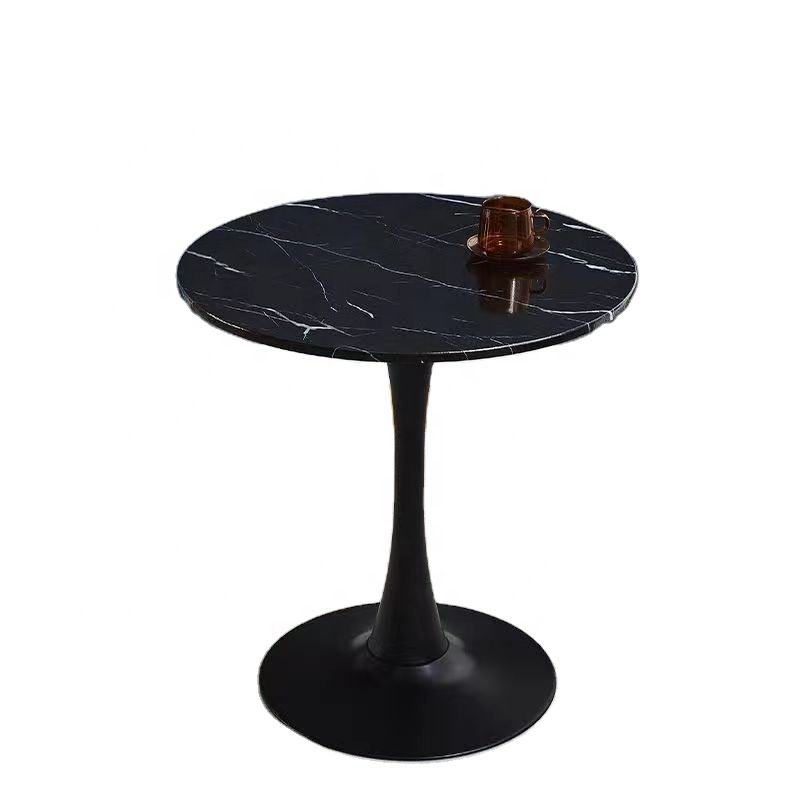 Marble Round Dining Table | Simple & Casual Nordic Style Milk Tea Coffee Table | Simple & Casual Nordic Style Milk Tea Coffee Table Balcony Small Round Table