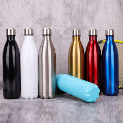 Redberry Stainless Steel Vacuum Flask for Hot & Cold (1 Litre)  | Blue, Silver and Red