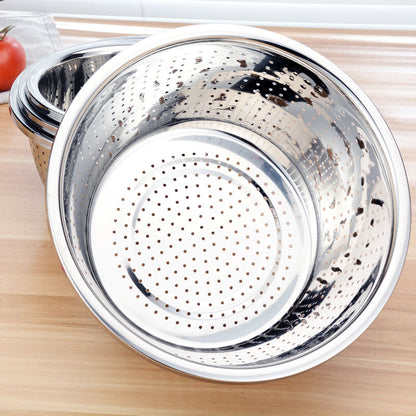 Xifa Stainless Steel Colander | Rust-Resistant Drain & Strainer in 28cm & 30cm | Versatile Kitchen Essential