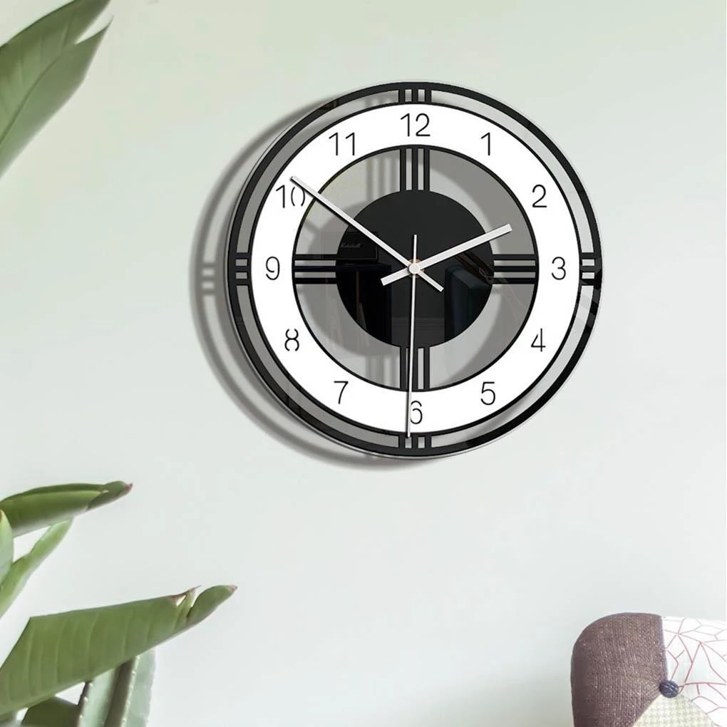 Creative 30cm Acrylic Wall Clock | Modern Design Living Room & Bedroom Decoration | Minimalist Nordic Style Silent Wall Clock