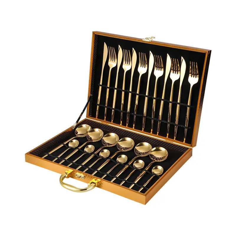 High Quality Nordic Spoon Sets | 24 Piece Set | Gold and Silver Available