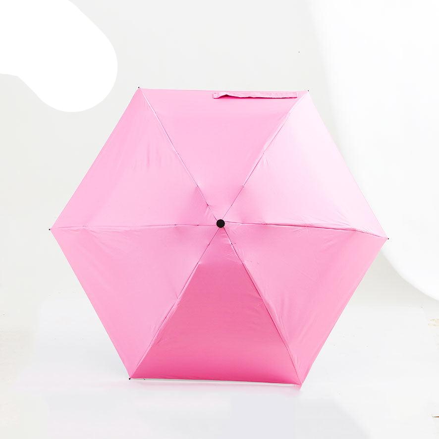 High Quality Manual Open Five Folding Mini Capsule Umbrella | Compact Capsule Umbrella for UV Protection