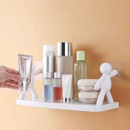 New Creative Storage Shelves | Cute White Doll Storage Stand Holder | Home & Cosmetic Storage Racks