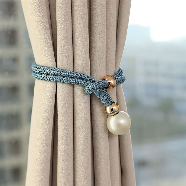 Elegant Curtain Holders (Pair - 2pcs) | Available in Grey, Green, Cream White