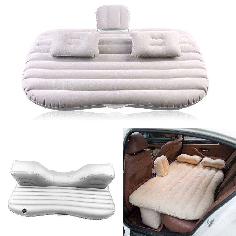 Inflatable Car Mattress for Road Trip | Air Bed for Back Seat Travel | Blow-Up Car Mattress for Truck & SUV Camping | Includes Pump | Universal Fit