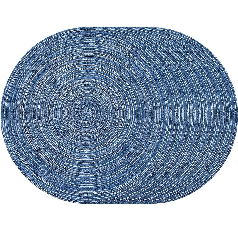 High Quality Braided Round Table Mats | Set of 6 | 36cm Round Placemats