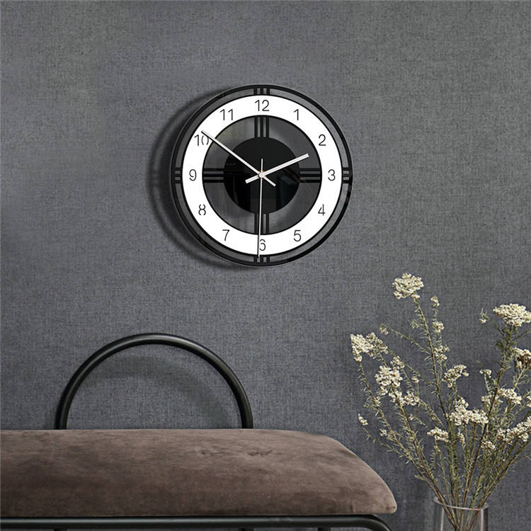 Creative 30cm Acrylic Wall Clock | Modern Design Living Room & Bedroom Decoration | Minimalist Nordic Style Silent Wall Clock