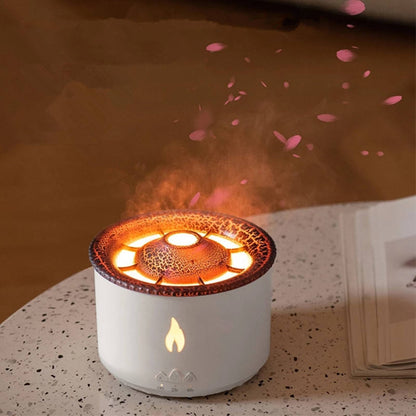 360ml Volcano 3D Flame Ultrasonic Aroma Diffuser | Fragrant Air Humidifier