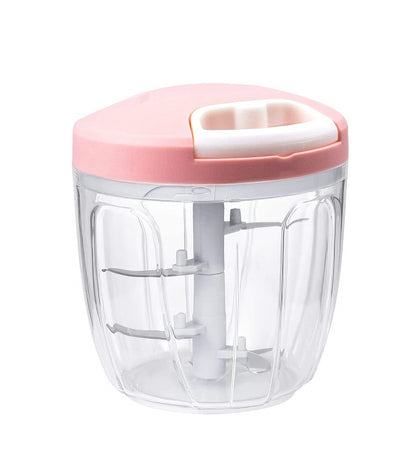 900ml Manual Pull Food Chopper | Garlic Chopper & Hand String Vegetable Cutter for Fruits, Nuts, and More