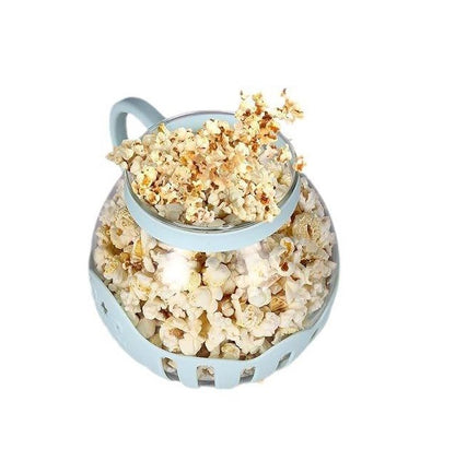 Microwave Popcorn Maker | Glass Microwave Popcorn Popper | Original Popper Machine Jar with Silicone Lid