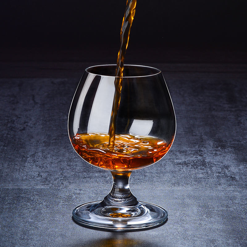 Furaha Finds Bistro Cognac/Brandy Glasses 385cc set of 6 premium glassware for enjoying whiskey, bourbon, and fine spirits, perfect for home and restaurant use.