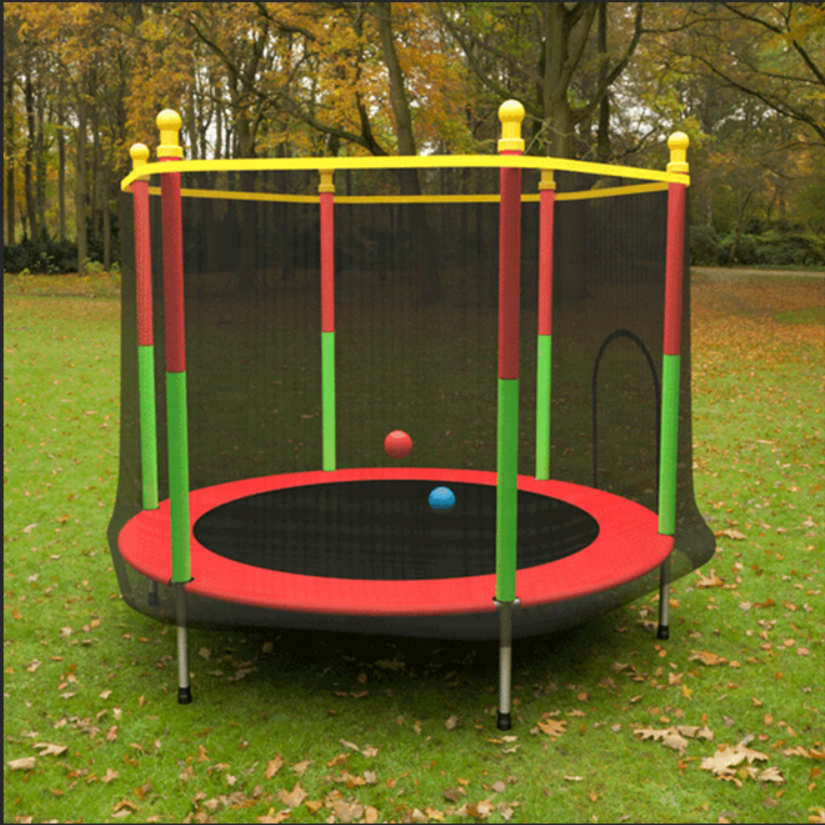 Kiddies 5ft Trampoline for Kids & Adults | Fun Fitness Equipment