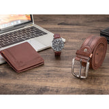 Men's 3 Piece Luxury Gift Set | Watch, Wallet, and Belt | Jesou Collection | Perfect for Stylish Men