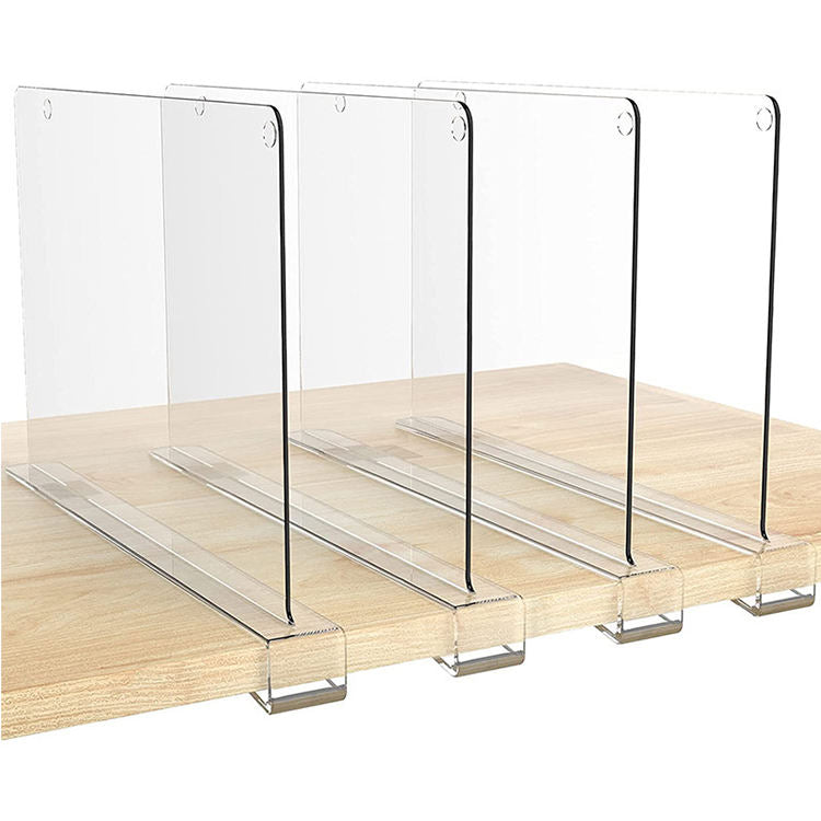 Acrylic Drawer Dividers | Wardrobe Partition Divider Shelf Dividers | Clear Acrylic Partition Board for Organized Storage