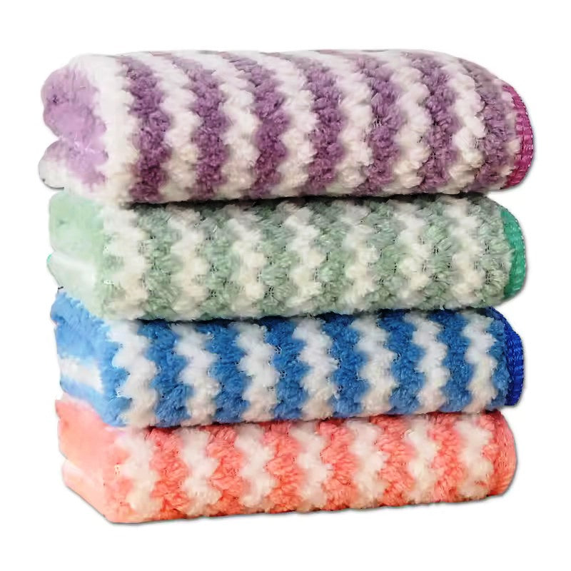 High Quality 12pcs Pack Microfiber Anti-grease Surface Dish Cloth Towels| Highly Absorbent Machine Washable Kitchen Towels